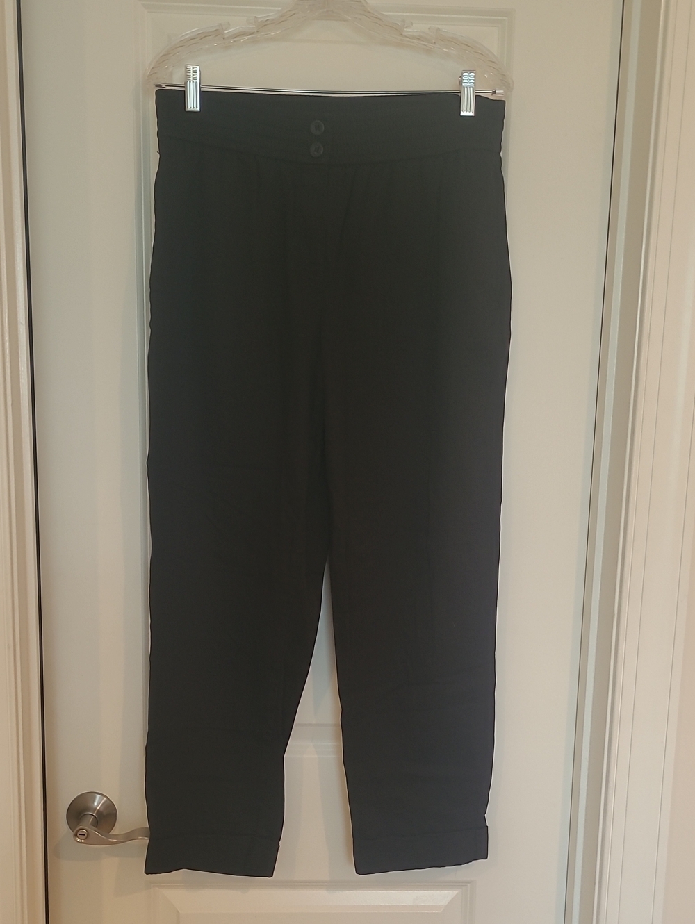 LOFT Outlet Black Straight-Leg Pants